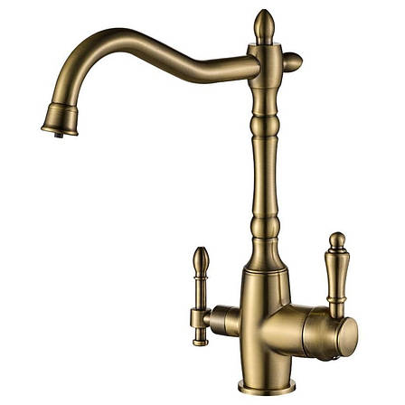 Змішувач для кухні під осмос Globus Lux LAZER GLLR-1000-9-BRONZE, фото 1