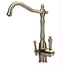 Змішувач для кухні під осмос Globus Lux LAZER GLLR-1000-9-BRONZE, фото 4
