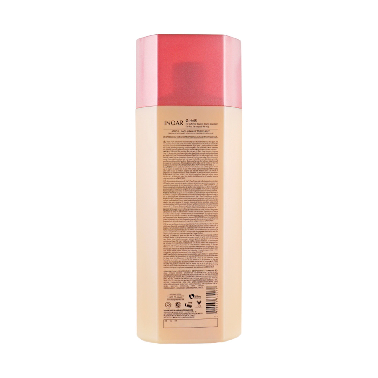 Кератин Inoar G.Hair Premium Hair Keratin, Step 2, 1000 ml - фото 2 - id-p78008395