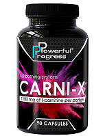 L-Карнітин Жироспалювач Комплекс L-carnitine 1100mg CARNI-X Powerful Progress 90 капсул