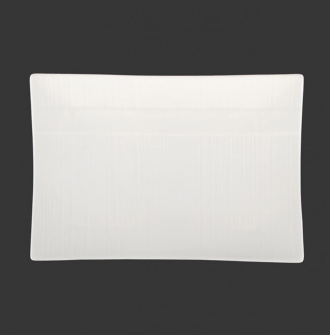 Тарілка Extra white прямокутна порцелянова 10″ HLS 175х255 мм. (W131)