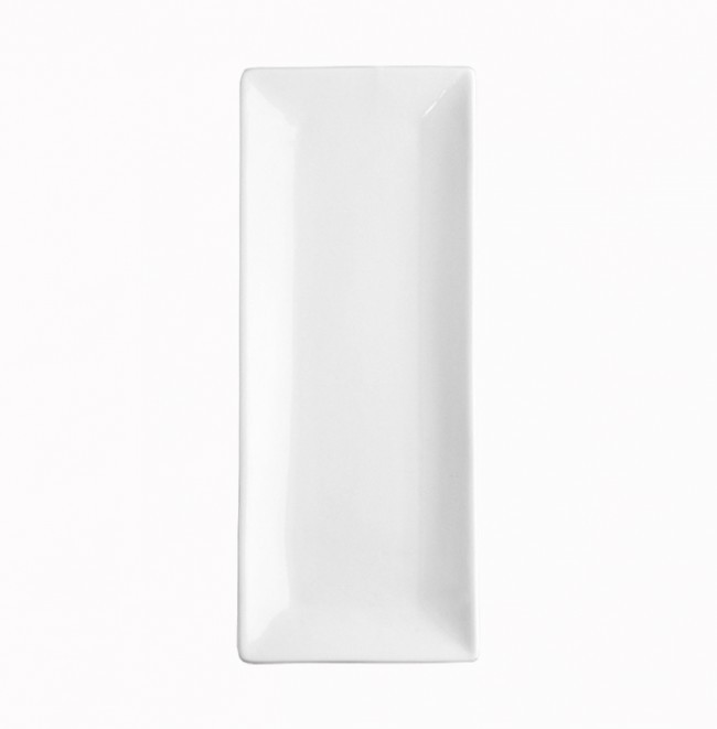 Тарілка Extra white прямокутна порцелянова 305x120мм Helios (W175)