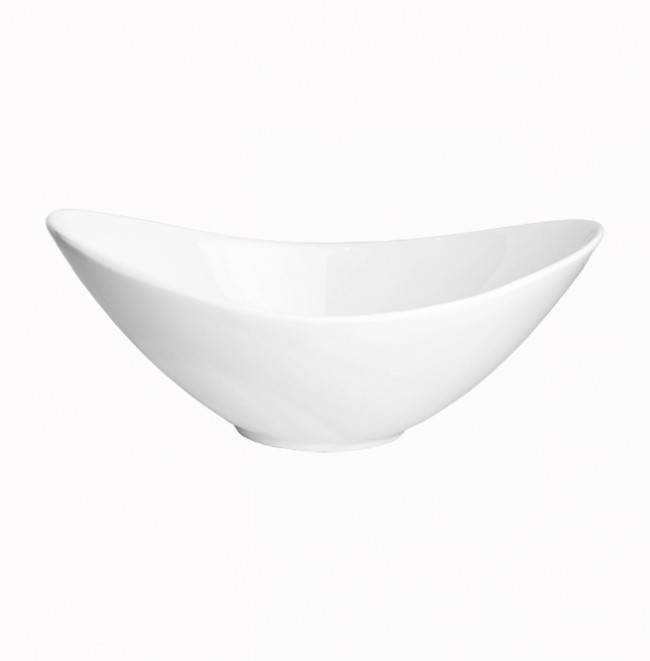 Салатник білий порцеляновий Extra white 290х185мм Helios (W226)
