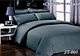 Якісна сімейна постільна білизна комплект із двома підковдрими, сімейний комплект постільного Страйп, фото 10