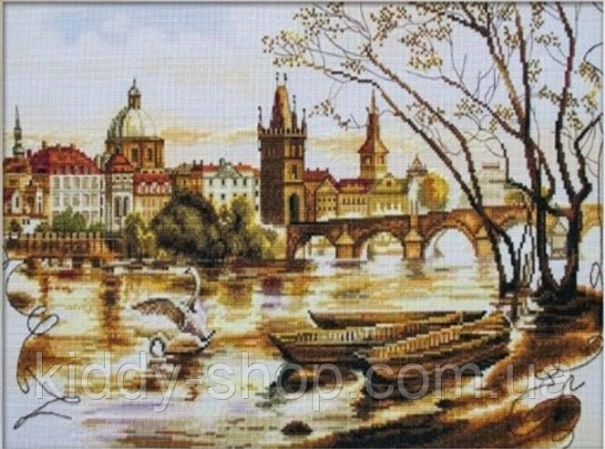 Алмазна вишивка. Картина на підрамнику "Город спить", 40х50см, фото 1