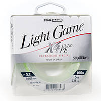 Жилка плетена Team Salmo LIGHT GAME FINE GREEN X4 UltraPE 100/0,051(#0,3)  (інд.уп/ *6) (51636) 5014-005