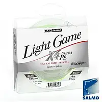 Жилка плетена Team Salmo LIGHT GAME FINE GREEN X4 UltraPE 100/0,064(#0,4)  (інд.уп/ *6) (51637) 5014-006