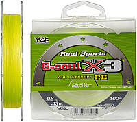 Шнур YGK G-Soul X3 150m (желтый) #0.8/0.148mm 13lb (56244) 5545.00.33