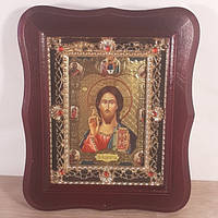 Ікони в темних кіотах з камінням, лик 10x12