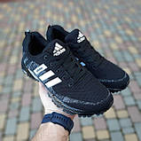 Кросівки чоловічі Adidas чорні текстильні адідас легкі весна літо, фото 10