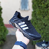 Кросівки чоловічі Adidas чорні текстильні адідас легкі весна літо, фото 4