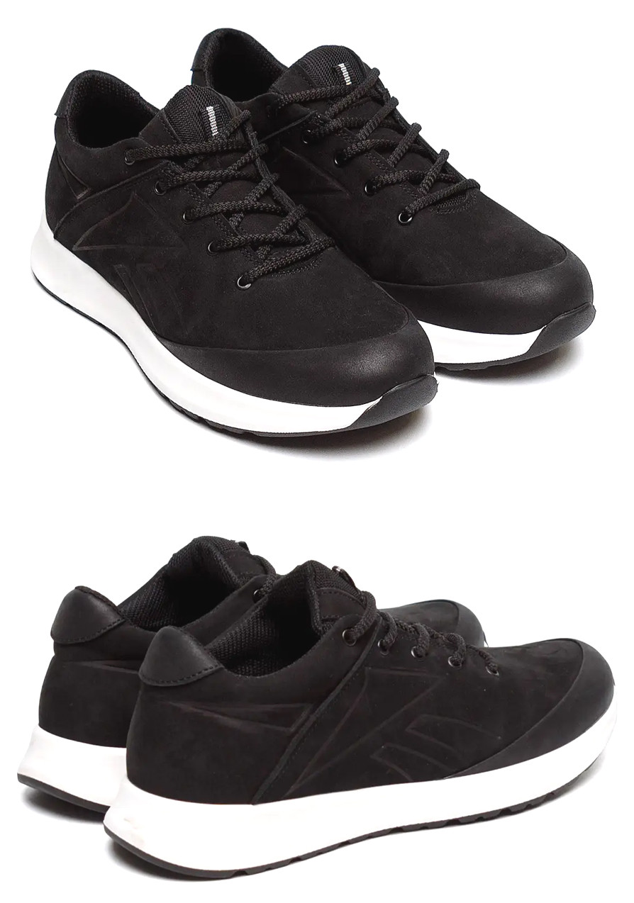 Чоловічі шкіряні кросівки Reebok (Рибок) Classic, чоловічі туфлі, кеди чорні, Чоловіче взуття, фото 1