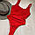Жіночий спільний купальник жатка Bikini Beach червоний розмір S, фото 2