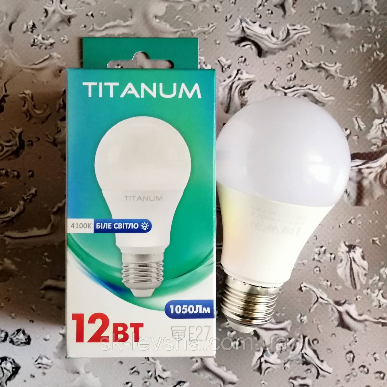 Лампочка LED Titanum 12W A60 E27 4100K 220 V (90-100 Вт.) Біле світло Art. TLA6012274