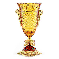 Ваза-кубок I Biagi «VERSAL» із колекції «Людовик XXIV» з бронзи, золота та кришталю
