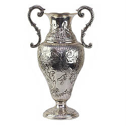 Ваза-кубок Gamma Chinelli «LUX» з латуні та срібла, 47 см