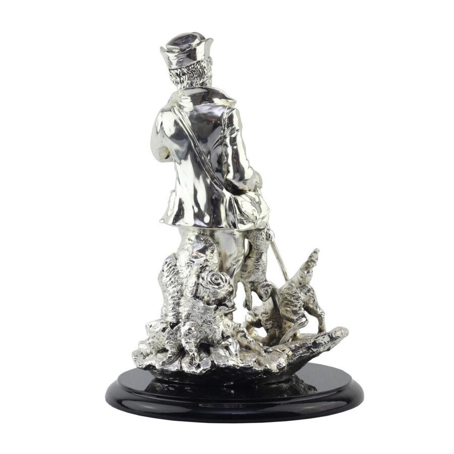 Статуэтка ArtBe «Охотник» из серебра и мраморной крошки, 34 см - фото 2 - id-p1600423149