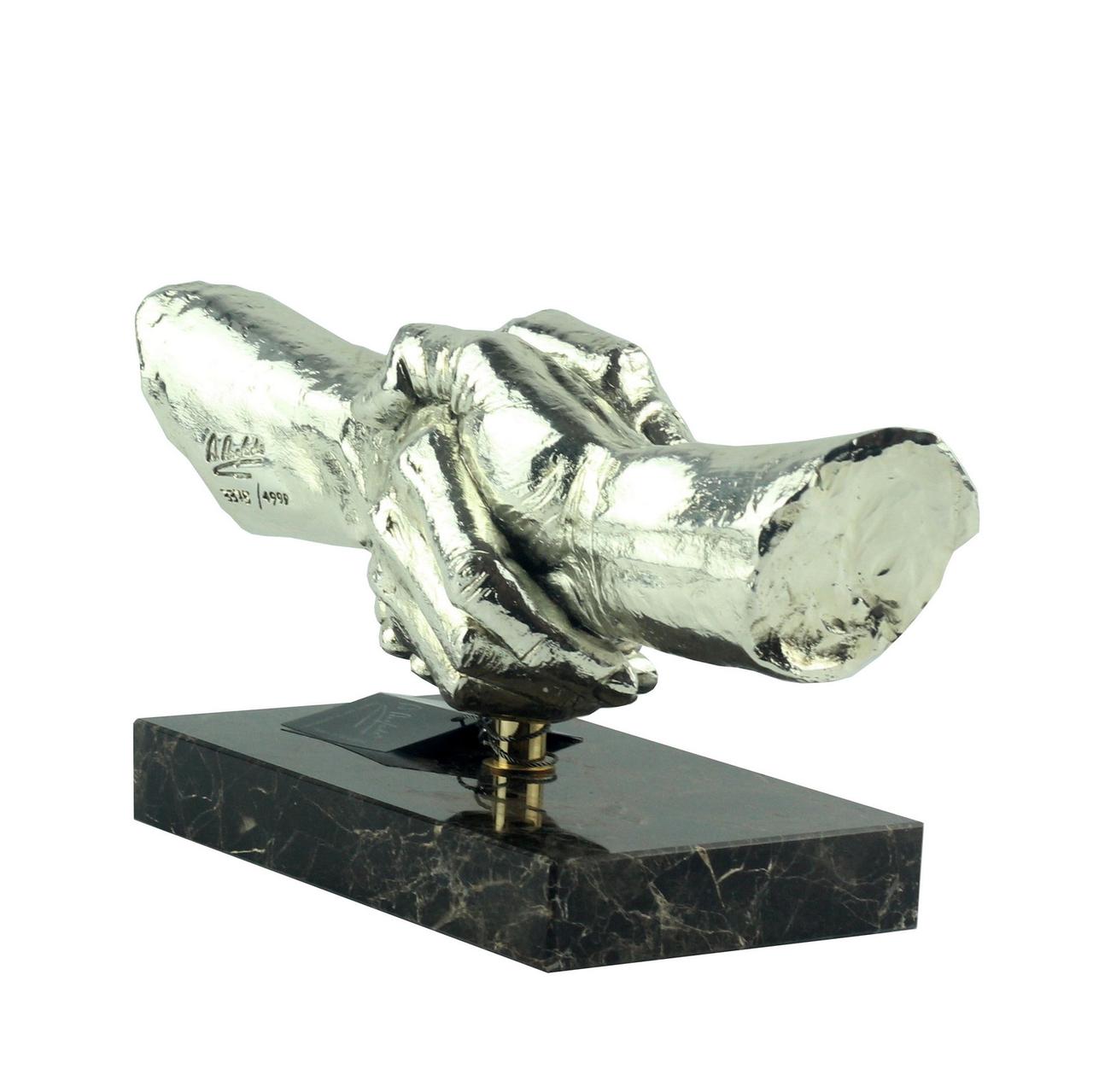 Купить Фигура-статуэтка Anglada «Рукопожатие» из серебра и мраморной ...