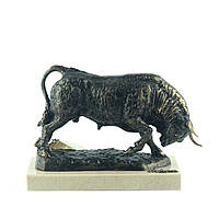 Фігура-статуетка Anglada «Бик» з бронзи та мармурової крихти, 21 х 10 х 13 см