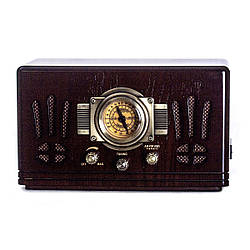 Ретрорадіо Daklin "Де Голль", вінтажний дерев'яний корпус кольору "горіх"