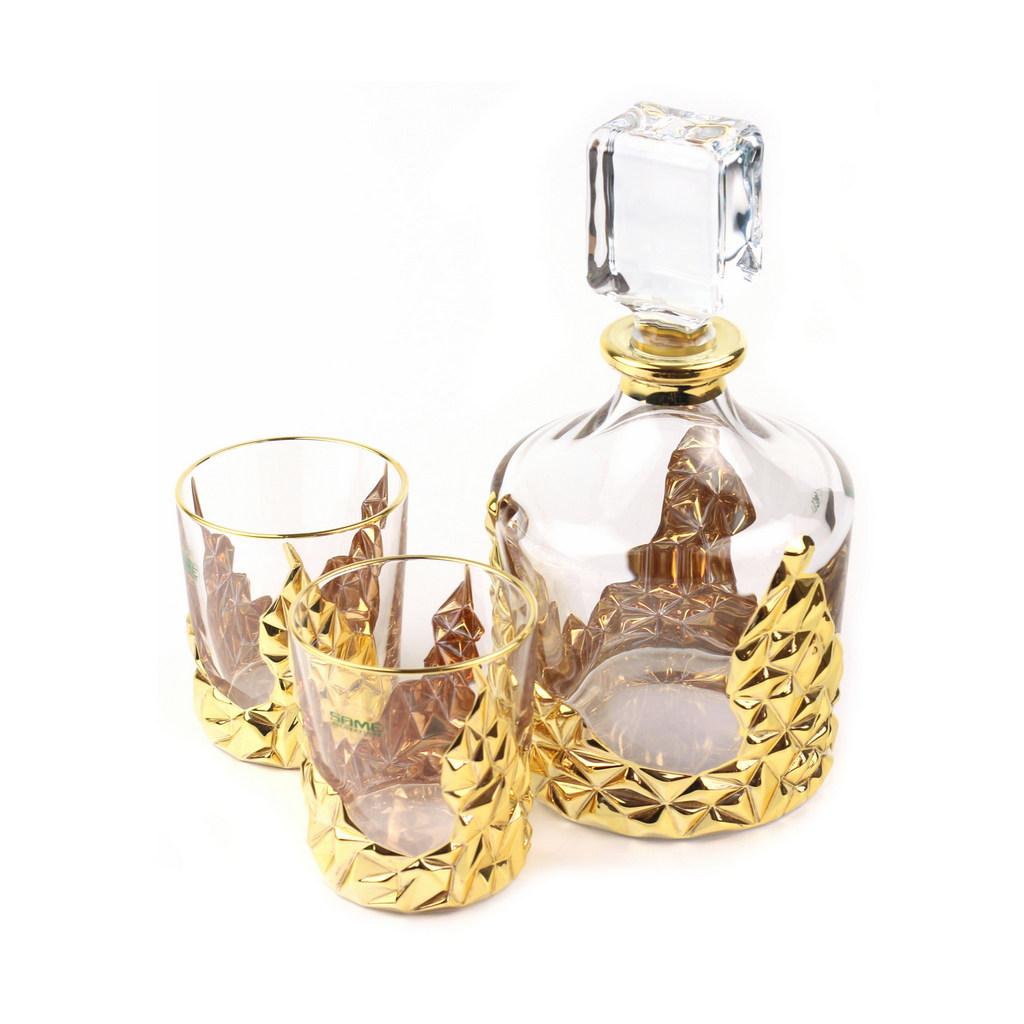 Купить Набор для виски Same «Rest»: 1 графин, 2 стакана / хрусталь ...