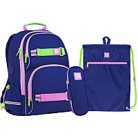 Шкільний набір (рюкзак + пенал + сумка для взуття) Wonder Kite SET_WK22-702M-1 (130-145 см)
