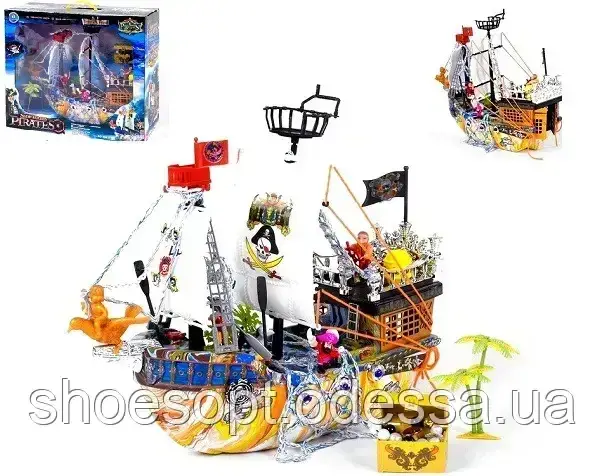 Пиратский корабль фигурки, сундук сокровищ - фото 1 - id-p392215562