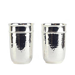 Набір з 2-х склянок Chinelli «Zigranato» з латуні та срібла