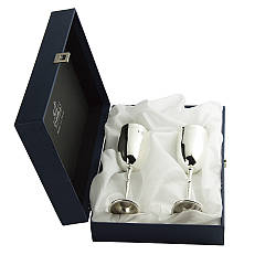 Набор бокалов для шампанского «Rigato», 2 шт/ Silver