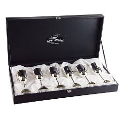 Набор бокалов для шампанского «Rigato», 6 шт/ Silver