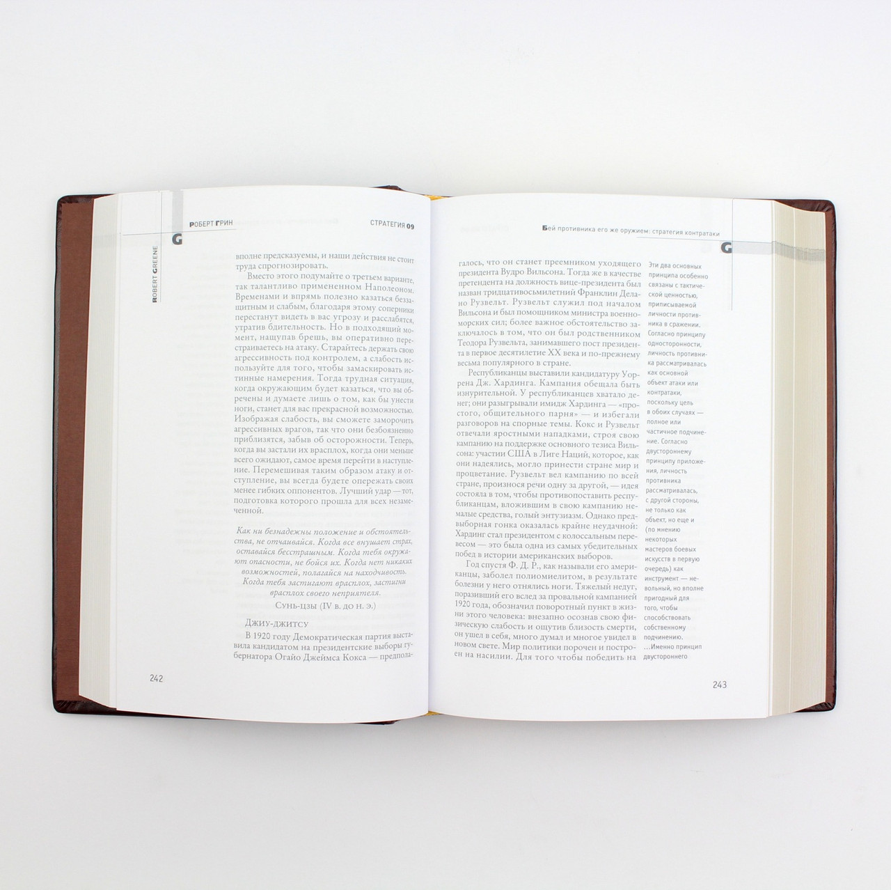 Книга «33 стратегии войны» Роберта Грина в подарочном футляре / кожа, 17 х 24,5 см - фото 4 - id-p1600423774