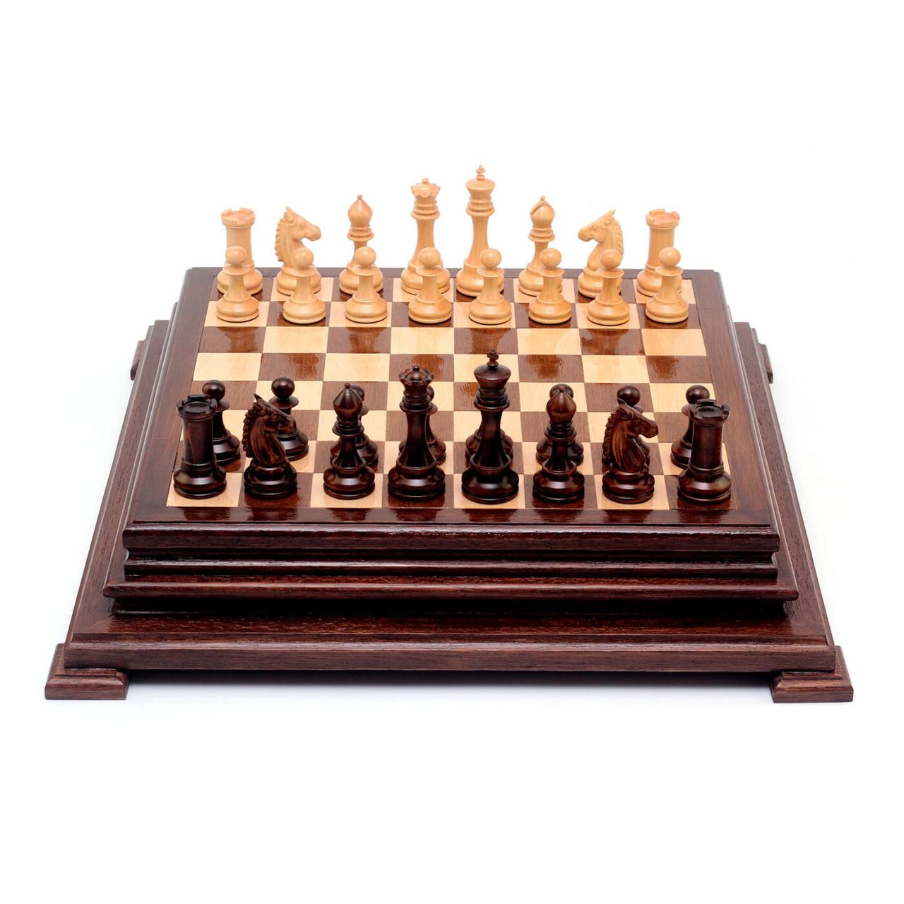Шахи «Classic», червоне дерево, дошка 50 х 50 х 10 см, фото 1