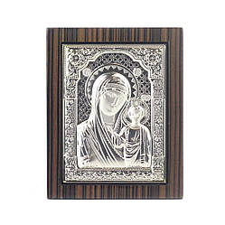 Ікона «Мадонна з немовлям» від Linea Argenti, дерево/метал, 11,1 х 13,6 см