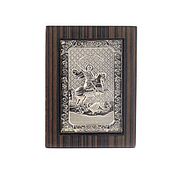 Ікона «Святий Георгій» від Linea Argenti, дерево/метал, 8,6 х 11 см