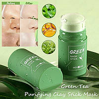 Очищающая глиняная маска Зеленый чай . Глиняная маска стик green