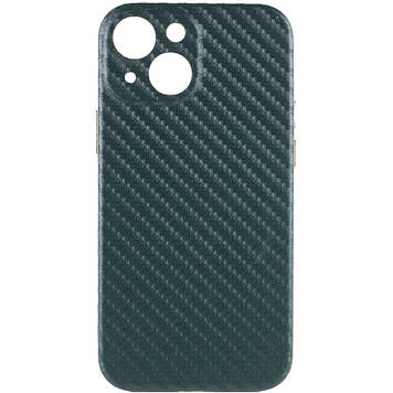 Уцінка Шкіряний чохол Leather Case Carbon series для Apple iPhone 13 mini (5.4")