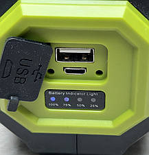 Ліхтар з Power Bank 2в1+сонячна батарея T95, фото 2