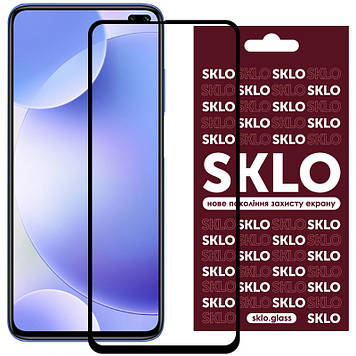 Захисне скло SKLO 3D (full glue) для Xiaomi K30 / Poco X3 NFC / Poco X3/Mi 10T/Mi 10T Pro/X3 Pro