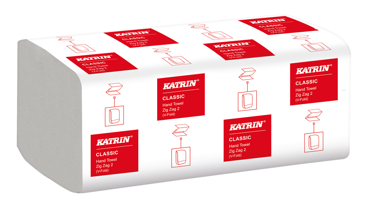 Паперові рушники для рук 35298 Katrin Classic Zig Zag 2 Handy Pack