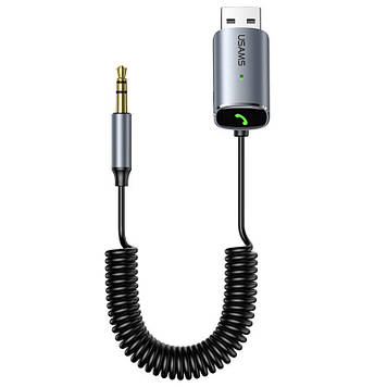 Bluetooth ресивер USAMS US-SJ504 Aluminum Alloy Car Wireless Audio Receiver BT 5.0