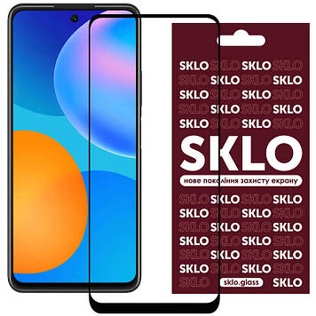 Захисне скло SKLO 3D (full glue) для Huawei P Smart (2021)