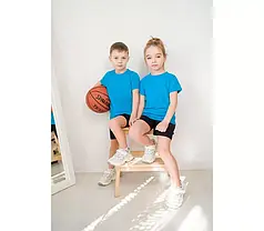 Футболка для хлопчика блакитна Кулір зріст 110-116 см. Легка 1647