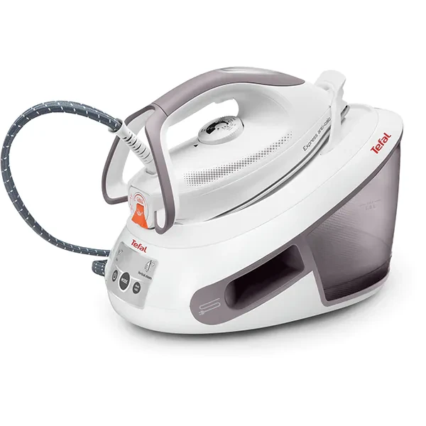 Прасувальна станція TEFAL Express Anti-Calc SV8011E0, 2800 Вт, 400 г/хв, 1,8 л, підошва Durilium Airglide, біло-с