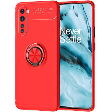 TPU чохол Deen ColorRing під магнітний тримач (opp) для OnePlus Nord