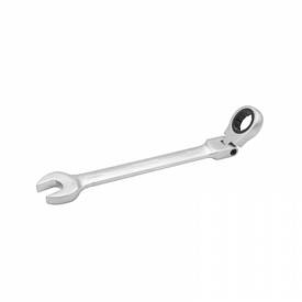Ключ комбінований хроповий з шарніром 10 мм, CrV, матовий хром TOLSEN