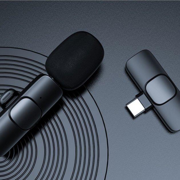 Бездротовий мікрофон петличний ABC К800 для Android Type-C Петличка для блогерів