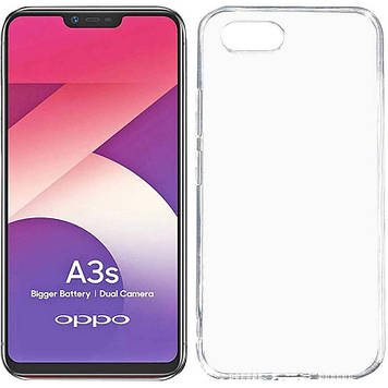 TPU чехол Epic Transparent 1,0mm для OPPO A5 / A3S / AX5 / R15-NEO