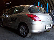 Фаркоп Peugeot 307 2001-2007 (Пежо 307 хетчбек) без зняття бампера, фото 3