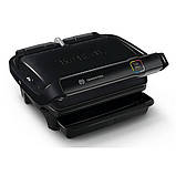 Гриль Tefal GC750830 OptiGrill Elite чорний контактний гриль • споживана потужність 2000 Вт • ребриста пластин, фото 2