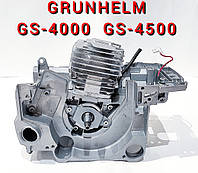 Картер в сборе двигатель для бензопилы Grunhelm GS-4000,GS-4500 45см3 (43мм) GL 4500/5200